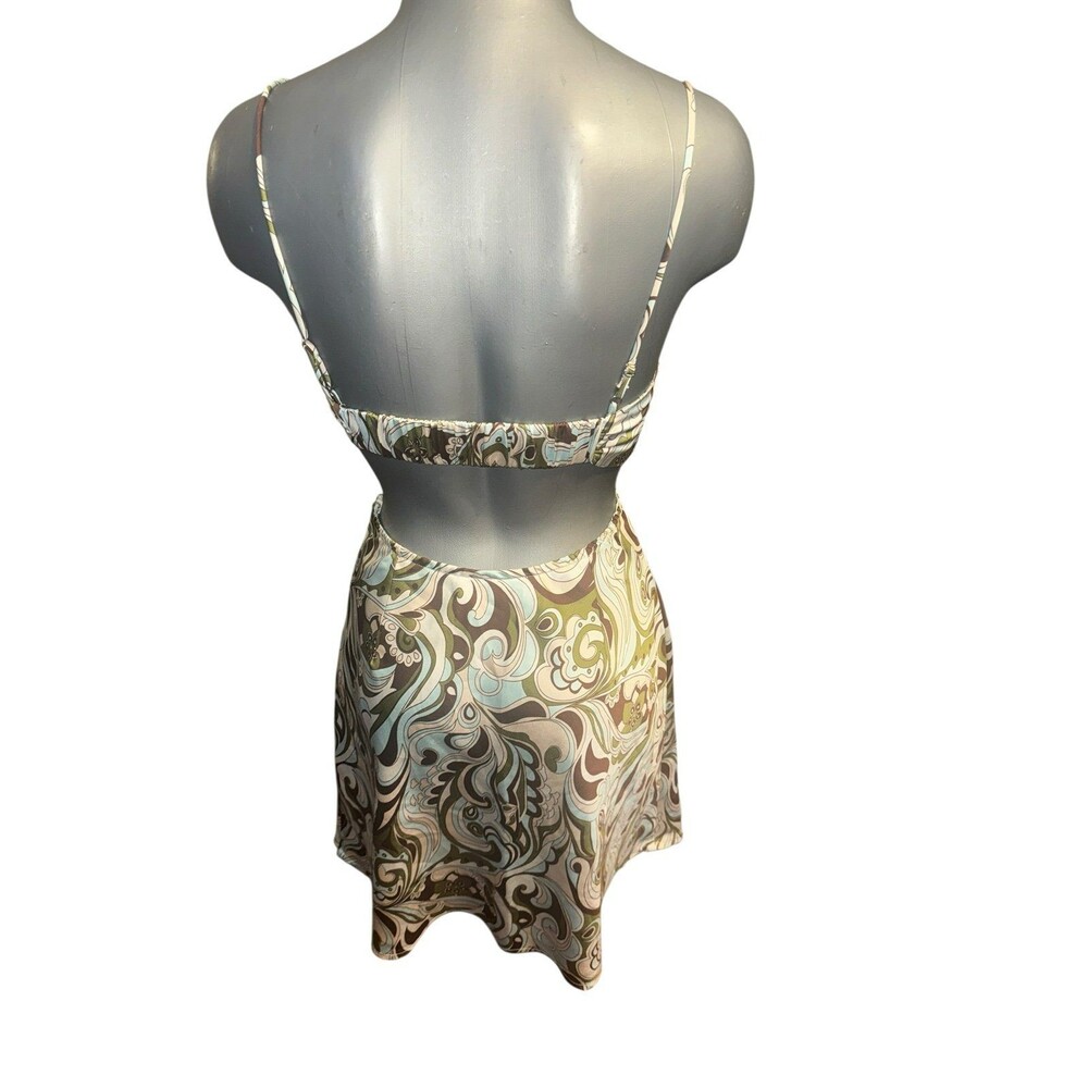 Cotton candy LA Psychedelic open sided dress small - Picture 2 of 3